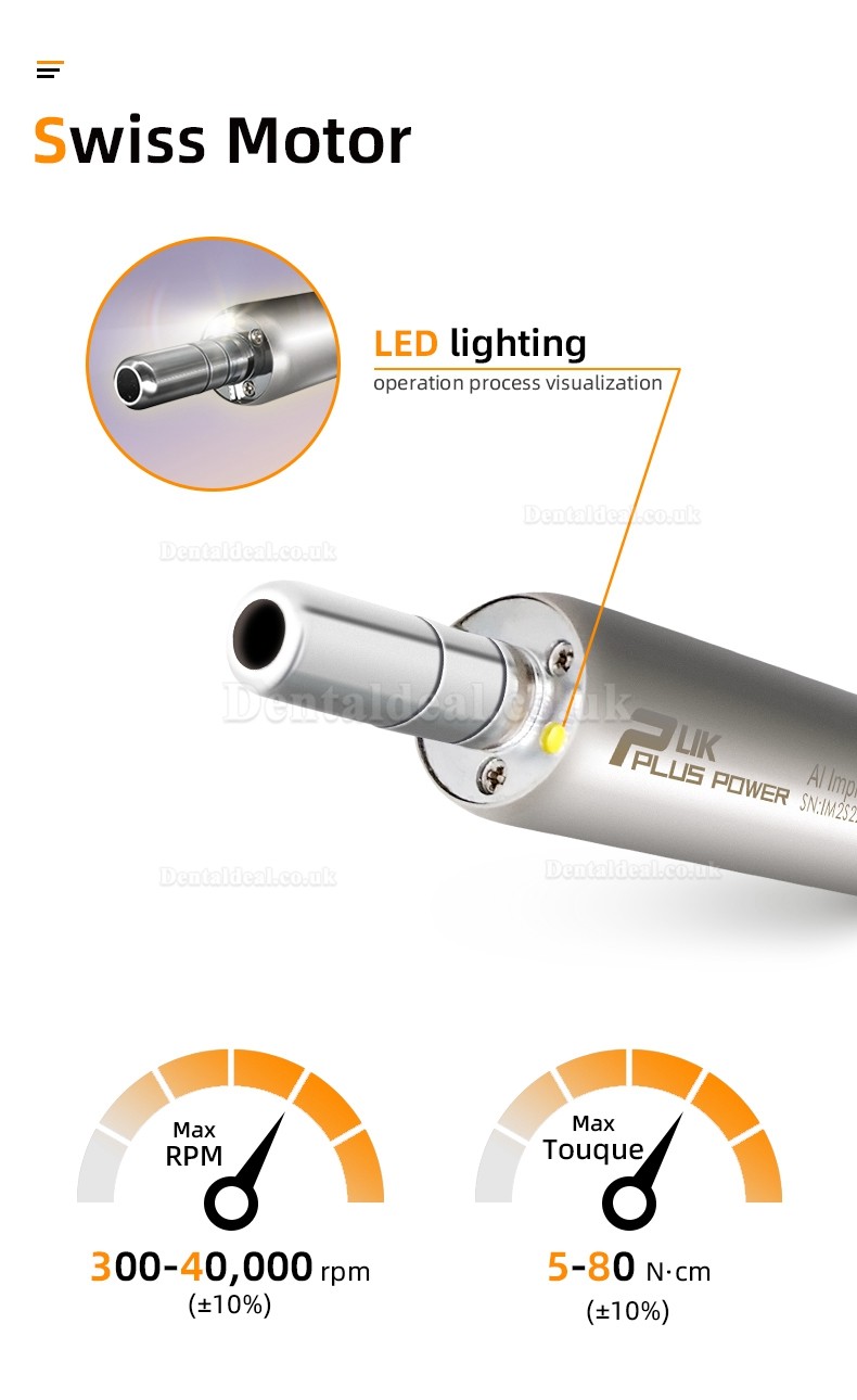 Pluspower®Ai Touch Dental Implant Machine Surgical Brushless Motor with 20:1 Contra-angle